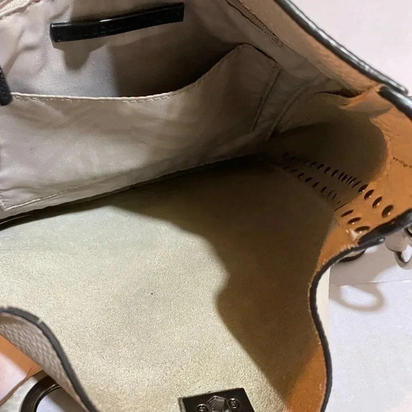 Rebecca Minkoff white gray pebbled leather crossbody handbag - Picture 12 of 14